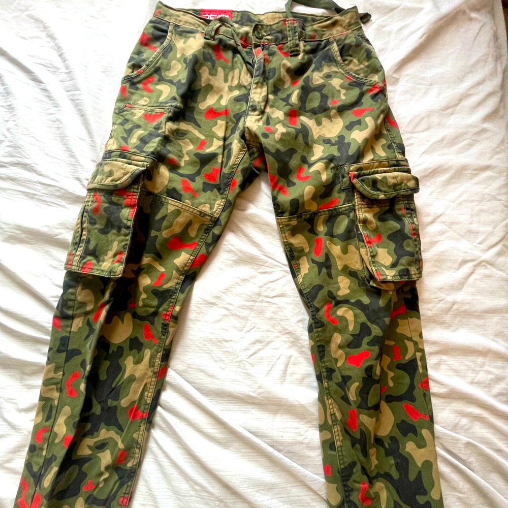 Jordan Craig Camouflage Cargo Pants for Men 34x30